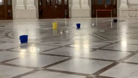 Afară ninge, în Parlament plouă!