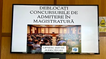 Mesaje anti-Guvern pe ecranele instanțelor: ”Lipsesc 849 de judecători. Deficitul a trecut de 15%”