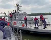Navele „Flotilei Fluviale” din cadrul Forțelor Navale, în marș de instrucție pe Dunăre