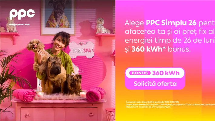 Preț fix pentru afacerile mici, pe o perioadă de 26 de luni prin PPC Simplu 26 și servicii de asistență cu oferta promoțională  PPC Confort Promo