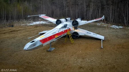 Cum arată aeronava-replică din filmul Războiul Stelelor, construită de ruși (VIDEO)
