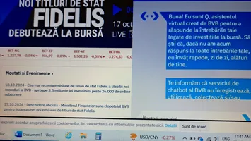 Pe pagina BVB poate fi accesat ,,Asistentul virtual Q”. Te învață cum să investești. Bursa, în continuare prăbușită