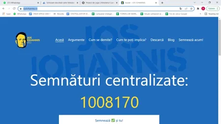 AUR a strâns peste 1 milion de semnături pentru demiterea președintelui Iohannis: „Poate îl vizităm la Cotroceni”