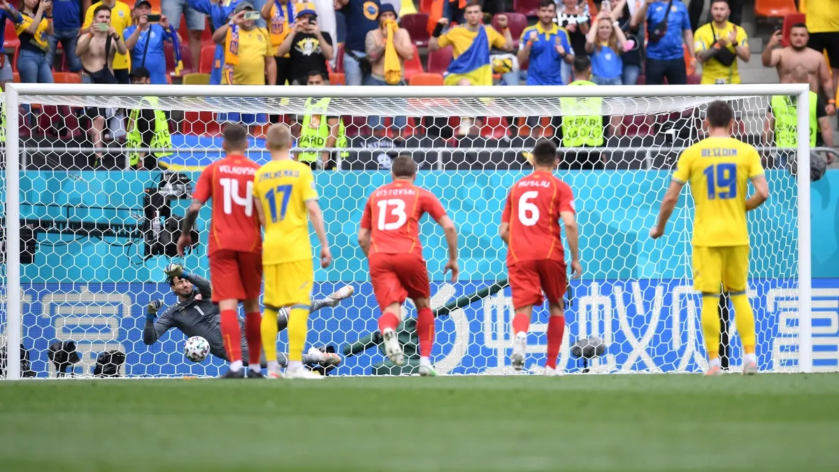 EURO 2020 | Ucraina și Macedonia de Nord au făcut spectacol pe Național Arena: trei goluri și două penalty-uri