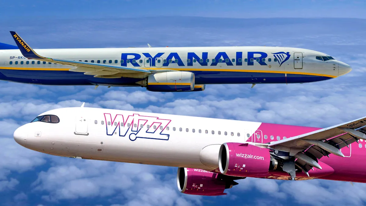 Scandal low-cost: Wizz Air respinge acuzațiile Ryanair și denunță declarații false