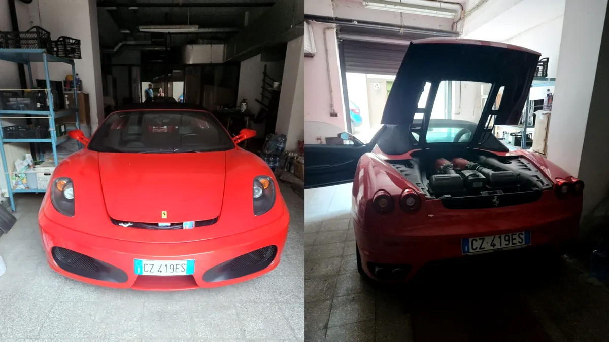 Ferrari F430 Spider, scos la licitație de ANAF. Prețul cerut pentru mașina de lux