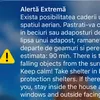 RO-Alert emis în nordul județului Tulcea: posibile obiecte căzute din spațiul aerian