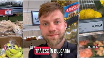 Sebi locuiește în Bulgaria, dar muncește în România și a arătat cât costă traiul de zi cu zi în fiecare dintre cele două ţări (VIDEO)
