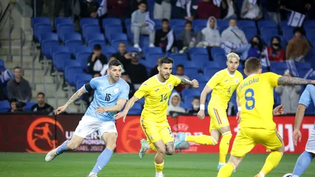 Israel - România 2-2. Tricolorii au condus la pauză, dar au fost egalați în repriza secundă