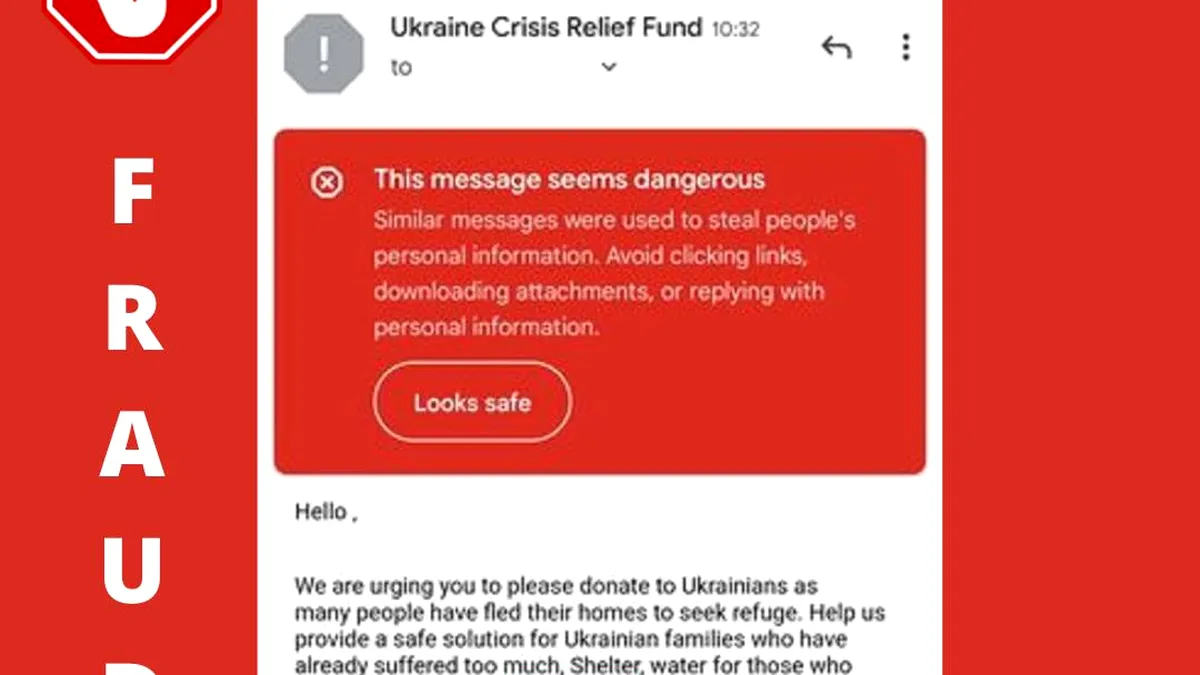 Atenție la mesajele pe care le primiți! Apeluri false de strângere de fonduri pentru refugiații din Ucraina