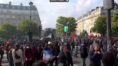 Ziua Muncii serbată cu proteste violente, în Franța. Mii de oameni au ieșit în stradă (VIDEO)