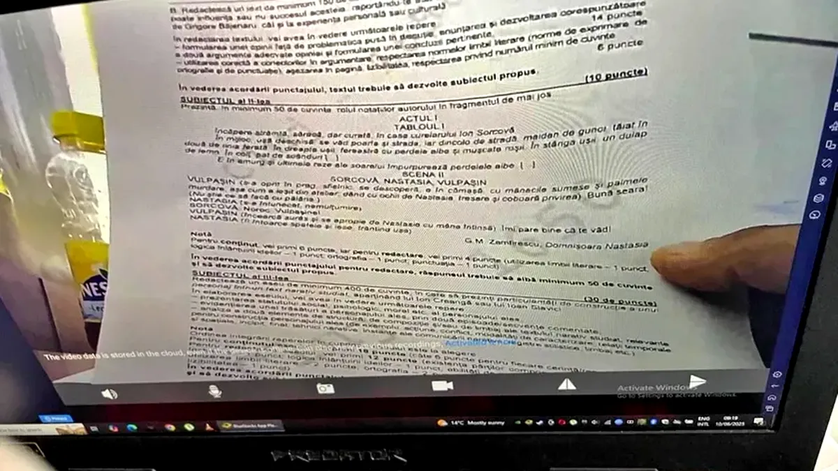 Suspiciuni grave la examenul de Bacalaureat 2025: subiecte scurse online dintr-un centru din Cluj