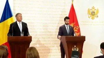 Iohannis anunţă că România va continua să sprijine integrarea europeană a Republicii Muntenegru