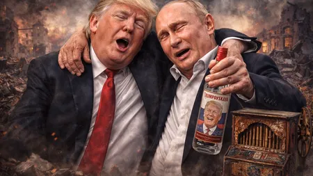 Terchea-berchea și flașneta: cum au ajuns Trump și Putin să lălăie, aproape mereu, aceeași melodie imperială