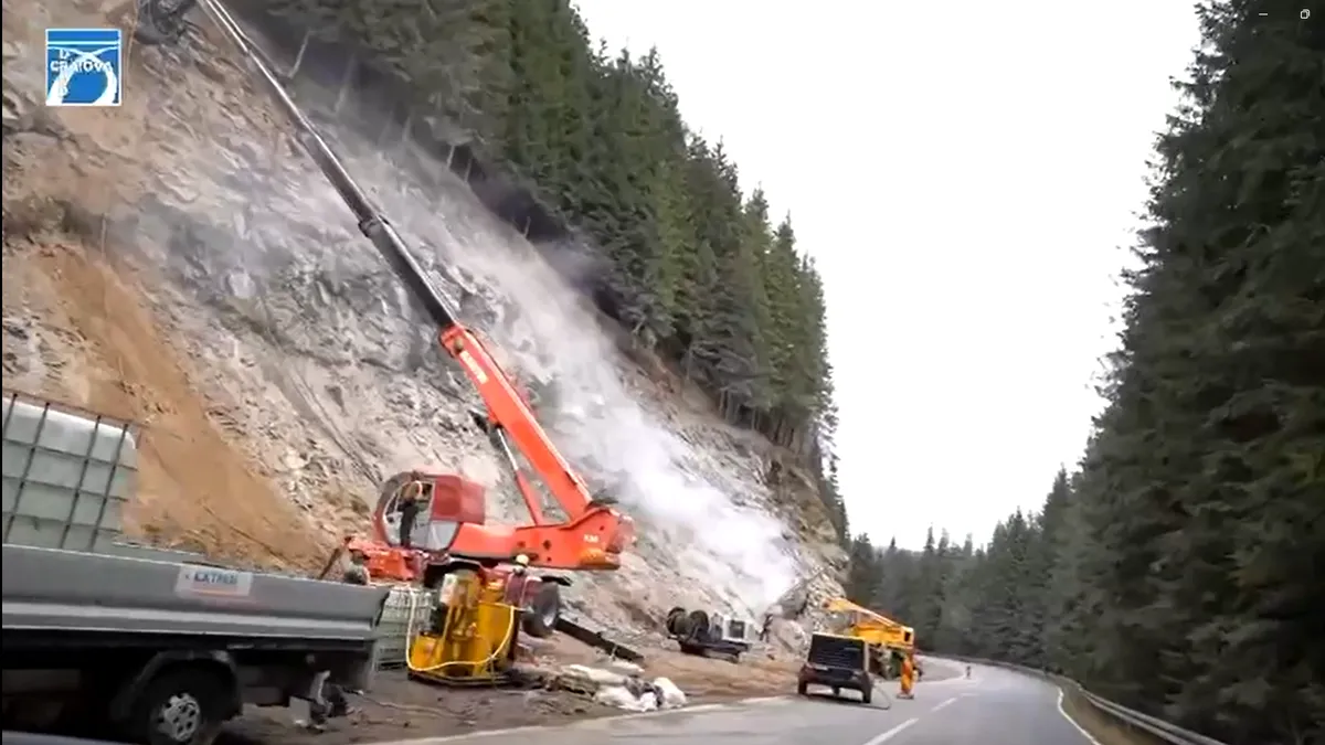 Versanții de pe DN 7A Brezoi – Petroșani „înghit“ 96,5 milioane lei! Lucrările au început (VIDEO)