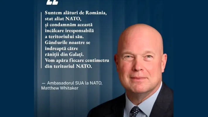 Ambasadorul SUA la NATO condamnă incidentul de la Galați: „Suntem alături de România”