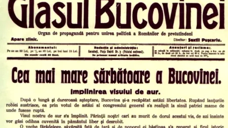 28 noiembrie, ziua cea mare a Bucovinei! Se împlinesc 105 ani de la unirea cu țara