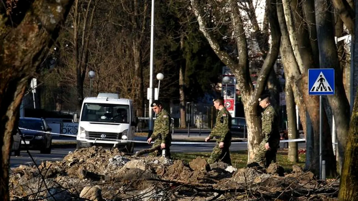 Drona prăbușită în Zagreb nu era înarmată. NATO: Era o dronă de recunoaștere