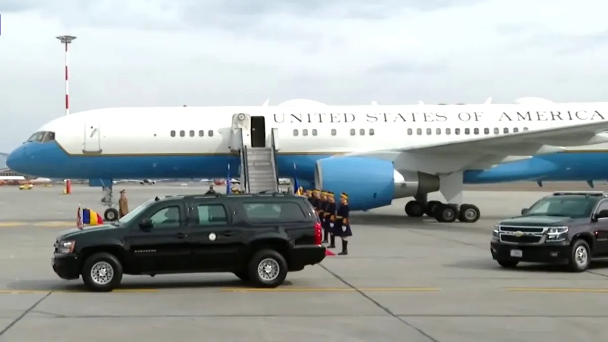 Vicepreşedintele Statelor Unite ale Americii a părăsit România