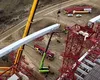 Momentul-cheie pe Autostrada Sibiu – Făgăraș: a început montarea ultimului segment al podului în arc