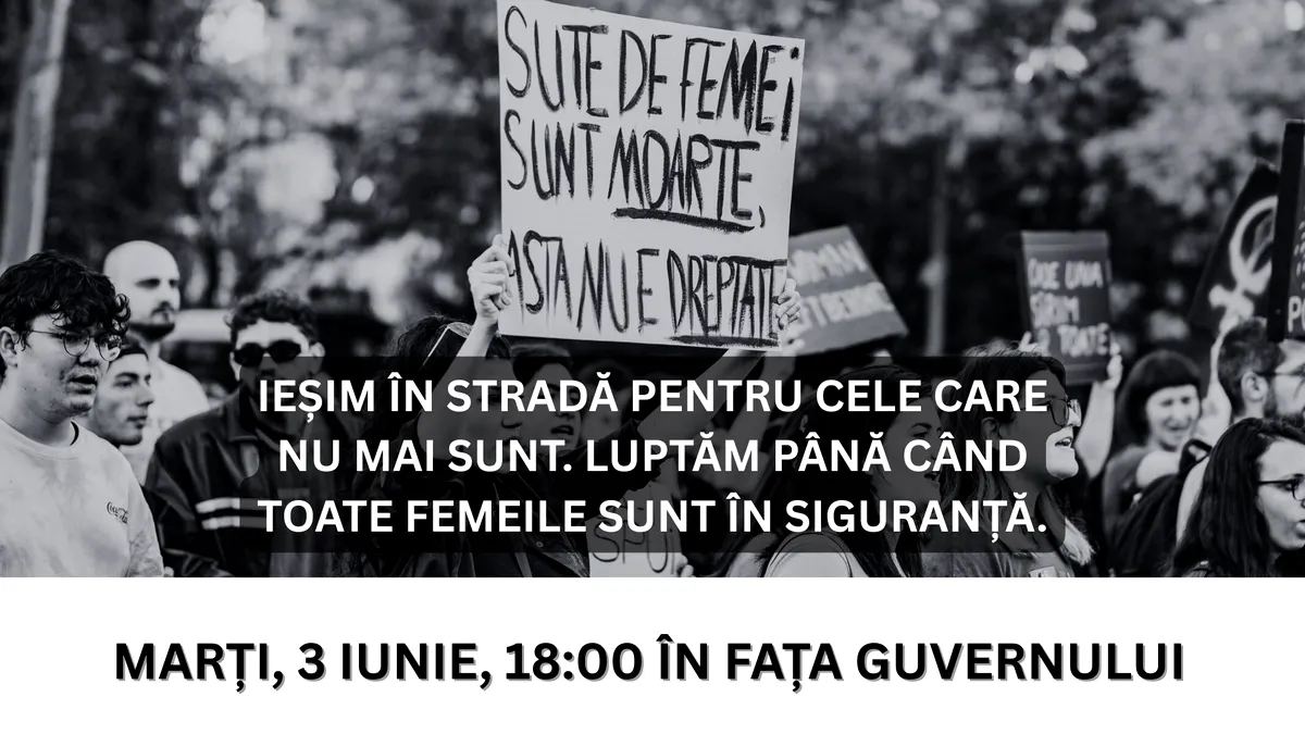 Protest împotriva violenței asupra femeilor, astăzi în București