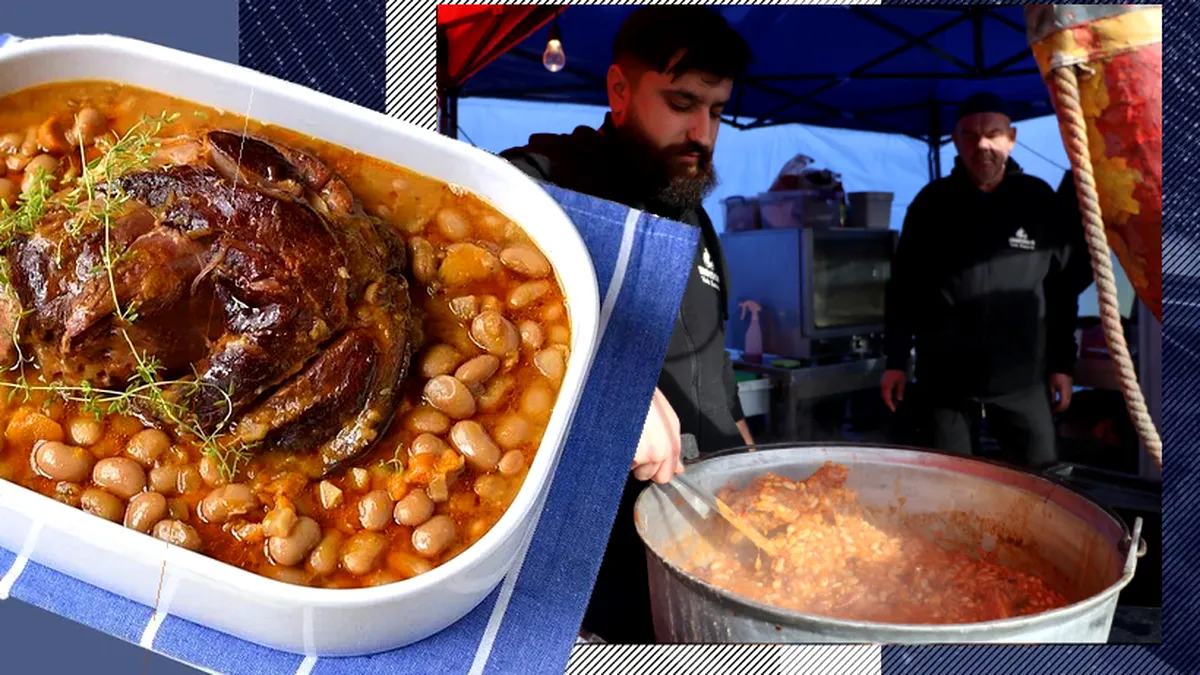 Cât costă o porție de fasole cu ciolan în târgurile din București