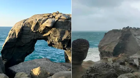 O parte din Elephant Trunk Rock s-a prăbușit în mare