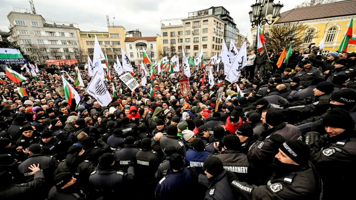 Protest național în Bulgaria. Ciocniri cu forțele de ordine (VIDEO)