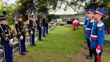 Moment istoric la Palatul Cotroceni. Sicriul domnitorului Grigore Alexandru Ghyka, depus în Sala Unirii