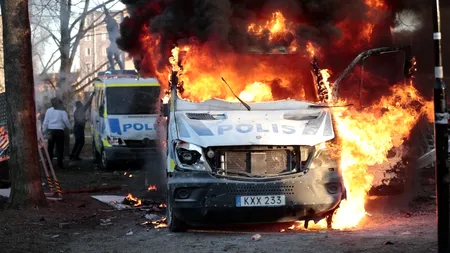 Suedia, a treia noapte de revolte (VIDEO)