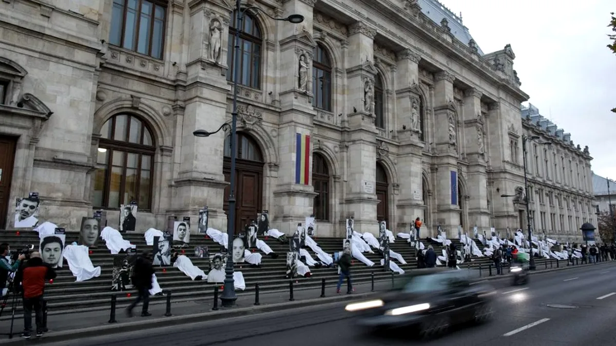 Protest inedit în fața Curții de Apel București în memoria victimelor de la Colectiv