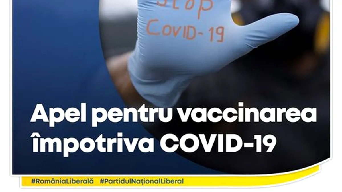 PNL, apel către cetățeni să se vaccineze împotriva COVID-19