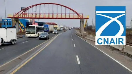 O pasarelă pietonală care duce nicăieri a fost construită pe Centura Capitalei