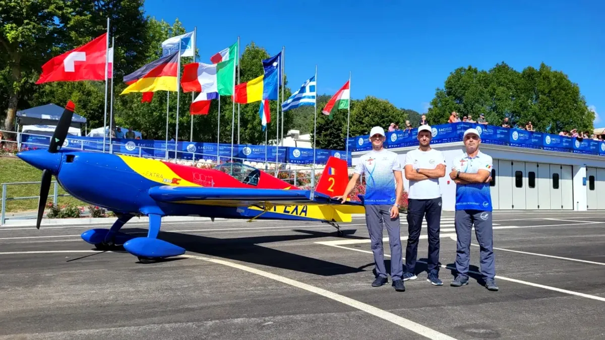 România, locul 3 la Europenele de acrobație aeriană
