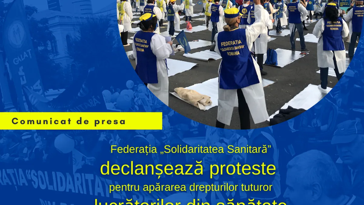 Sindicaliștii din sănătate anunță proteste de amploare în Piața Victoriei și la prefecturi: ce solicită aceștia
