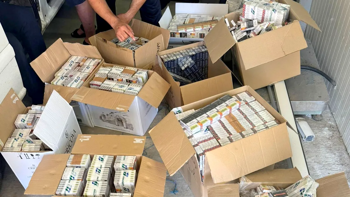 Crește contrabanda cu țigări la granița de la Prut. A fost capturat un transport în valoare de peste 40.000 de euro