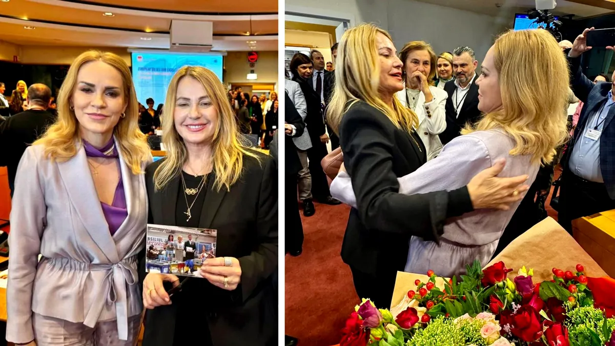 Gabriela Firea și Nadia Comăneci, întâlnire specială la Parlamentul European