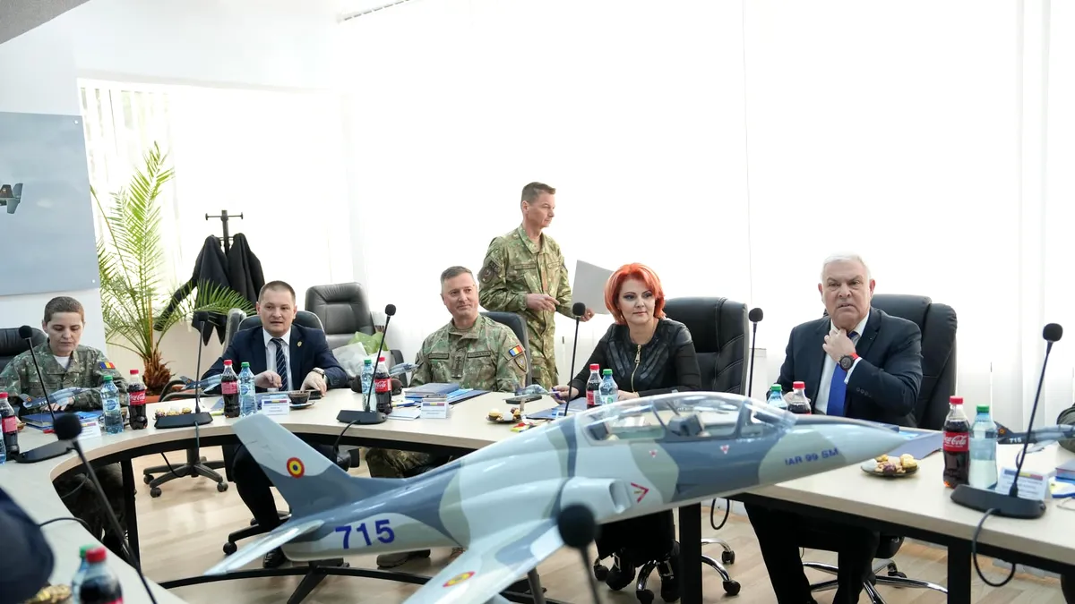 Avioanele IAR 99 SM de la Craiova s-au ridicat de la sol pentru ministrul Tîlvăr