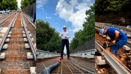 Șantierul liniei de tramvai 5, în aer! Primăria lui Nicușor nu i-a mai plătit pe constructori