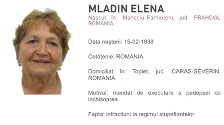 O traficantă de droguri de 83 de ani din România este căutată de poliție