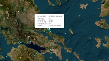 Cutremur de 5,1 grade pe insula Evia din Grecia