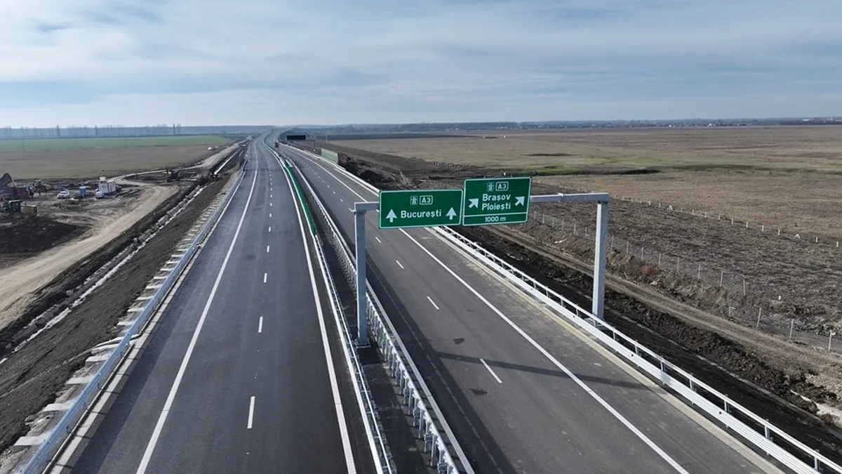 Zestrea de drumuri de mare viteză se mărește de astăzi. Se deschide un nou lot de autostradă!