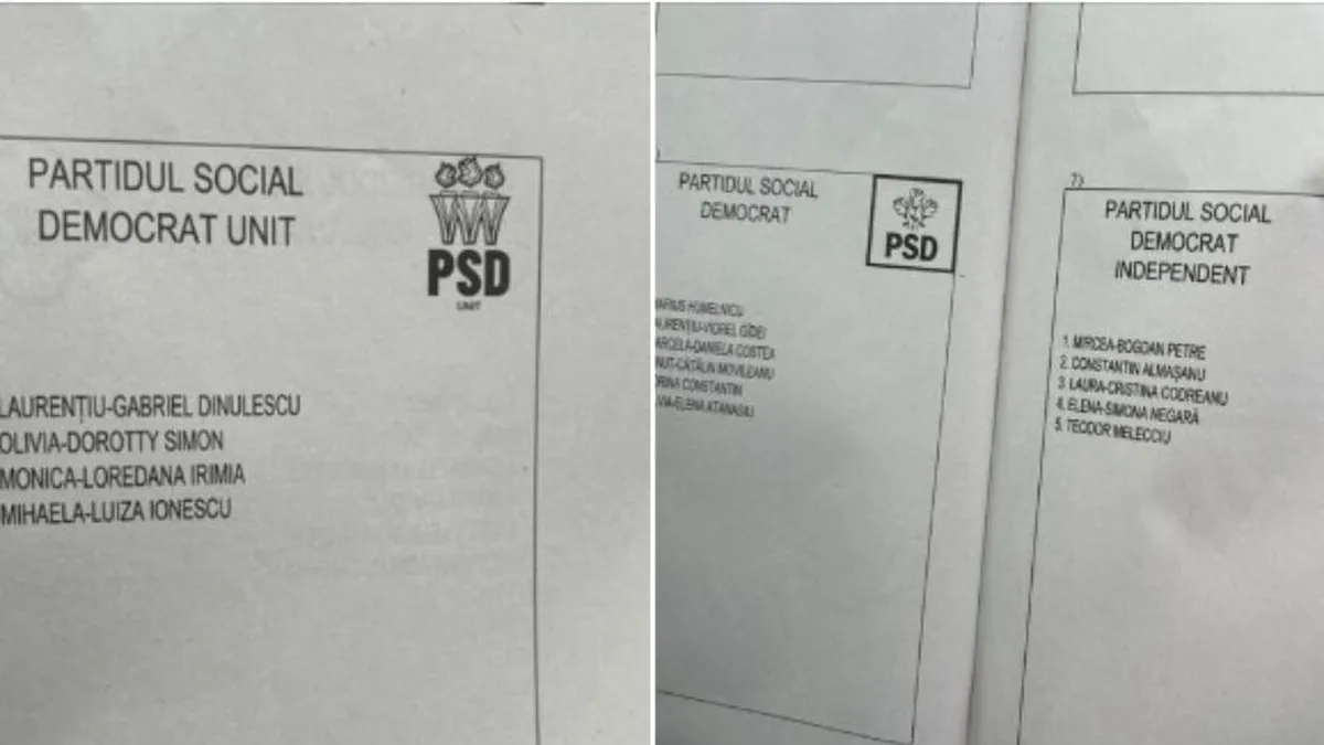 PSD pierde voturi din cauza similitudinii cu PSDU: O confuzie majoră în alegeri