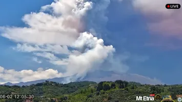 O erupție vulcanică puternică în Sicilia: nor dens de cenușă și explozii continue (VIDEO)
