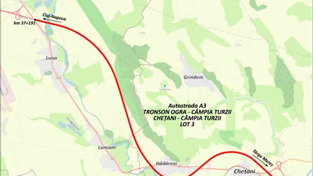 Licitaţia pentru finalizarea lotului de autostradă Cheţani - Câmpia Turzii a fost lansată