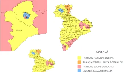PNL a câștigat alegerile în Giurgiu, urmat de PSD