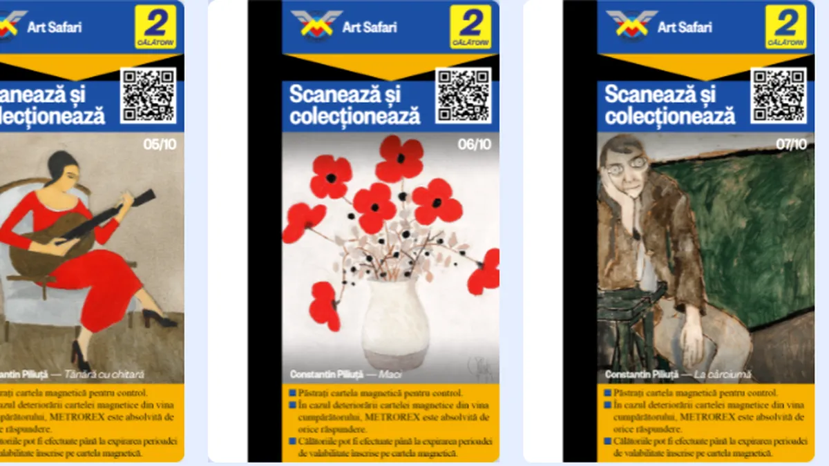 S-a lansat prima colecție de artă pe cartele de metrou din România