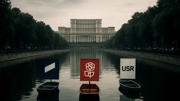 Bucureștiul oglindit: trei bărci, același fluviu