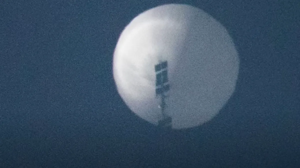 S-a aflat! Balonul spion doborât de SUA a fost trimis de o unitate militară chineză