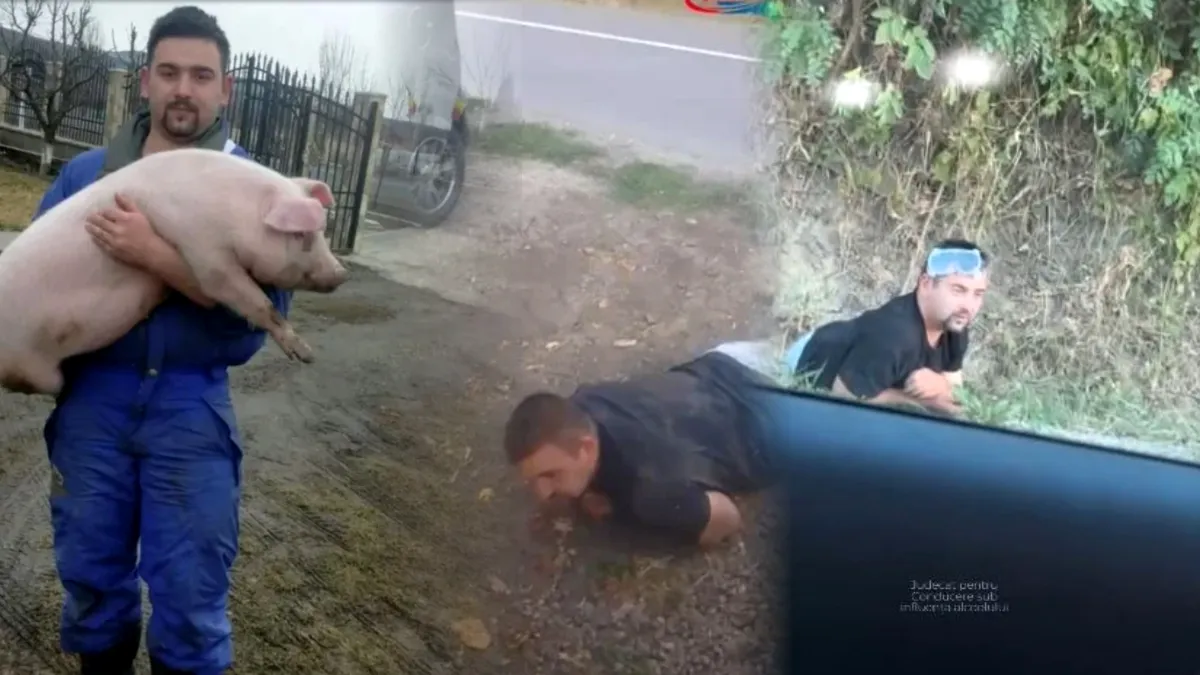 Imagini greu de crezut cu „cel mai tânăr viceprimar din România”: se târăște prin șanț și abia poate vorbi